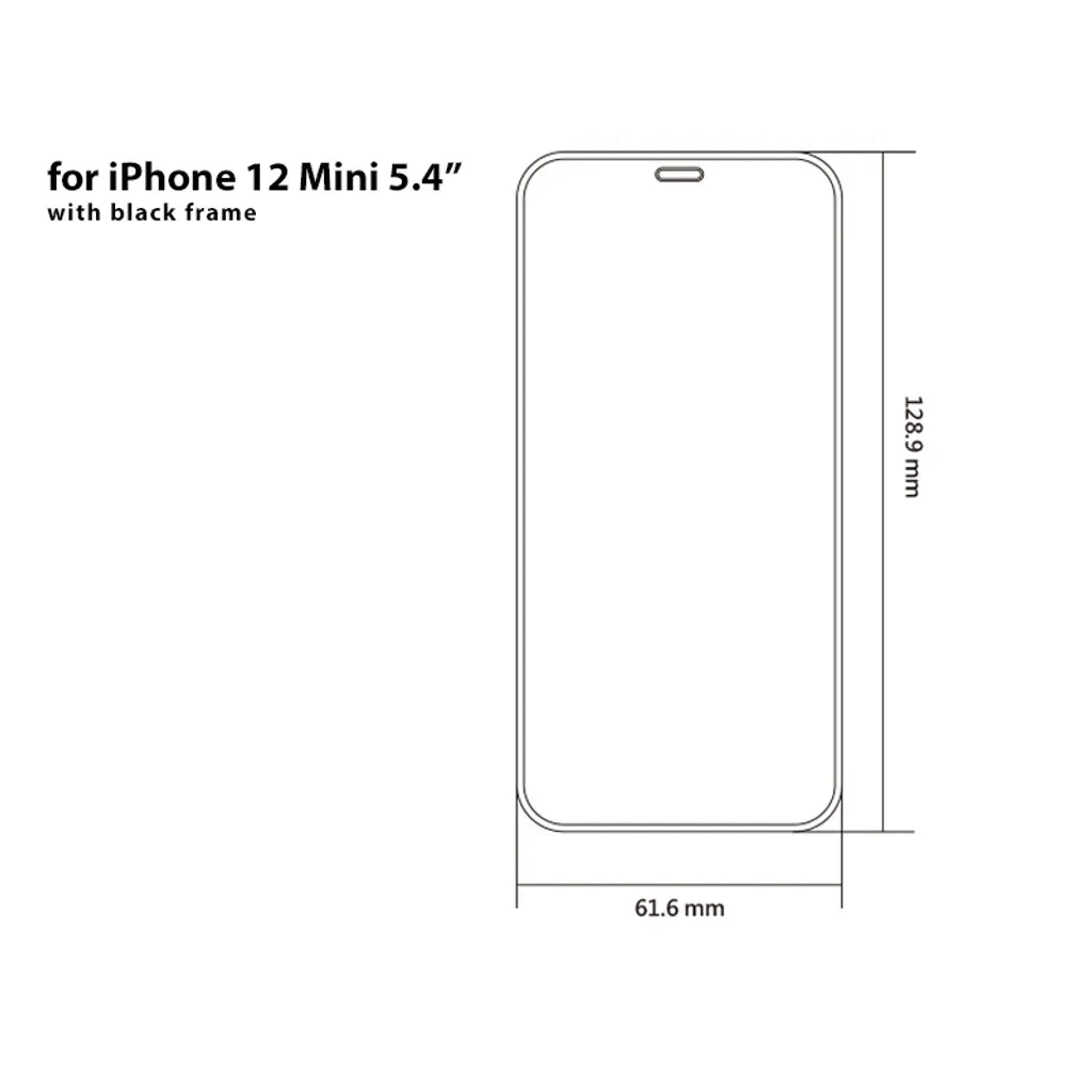 iMos iPhone 12 Mini Sapphire Glass Screen Protector