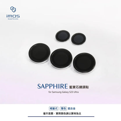 iMos Samsung Galaxy S23 Ultra Sapphire Lens Protector (Cap Type)