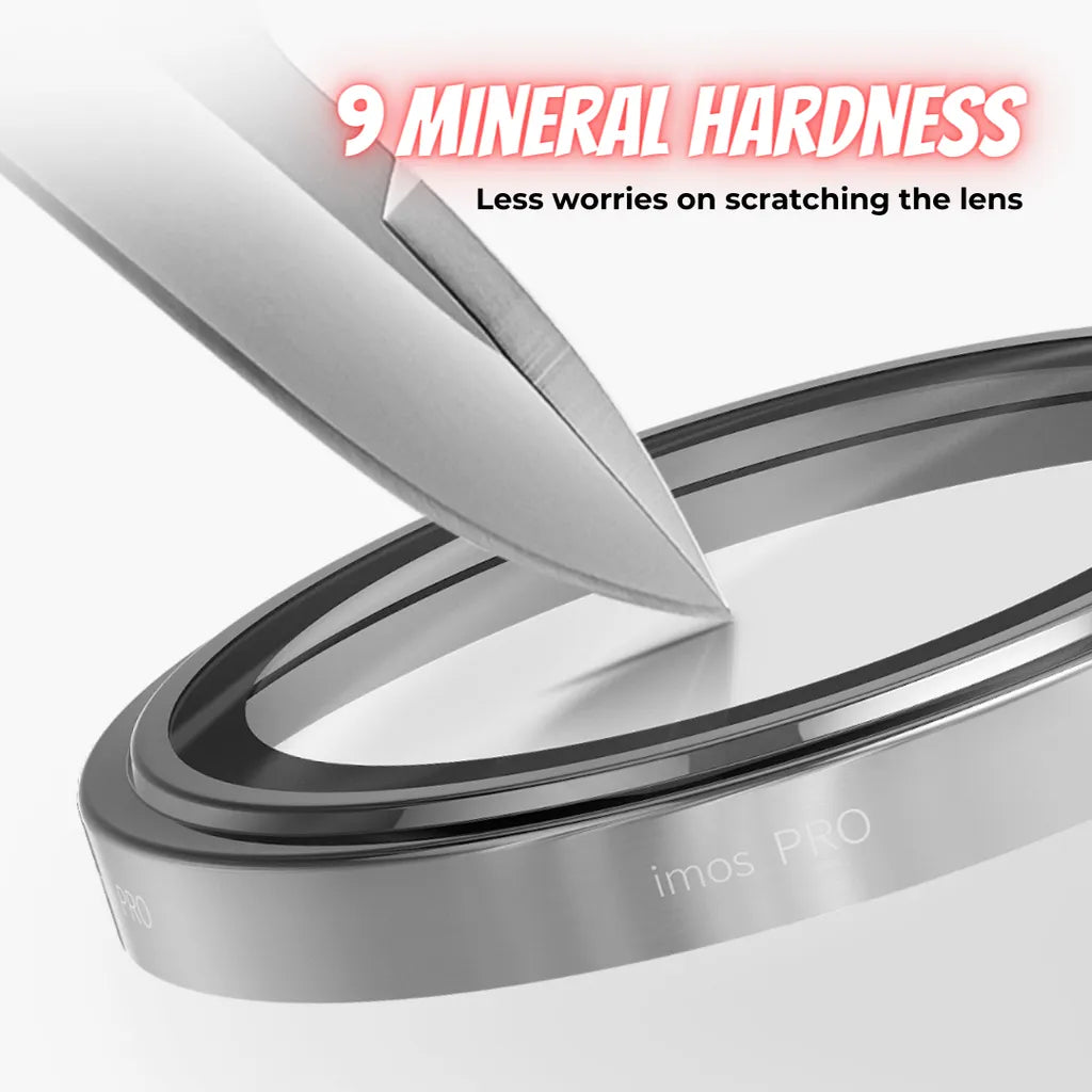 iMos iPhone 15 Pro Sapphire PVDSS™ Stainless Lens Ring