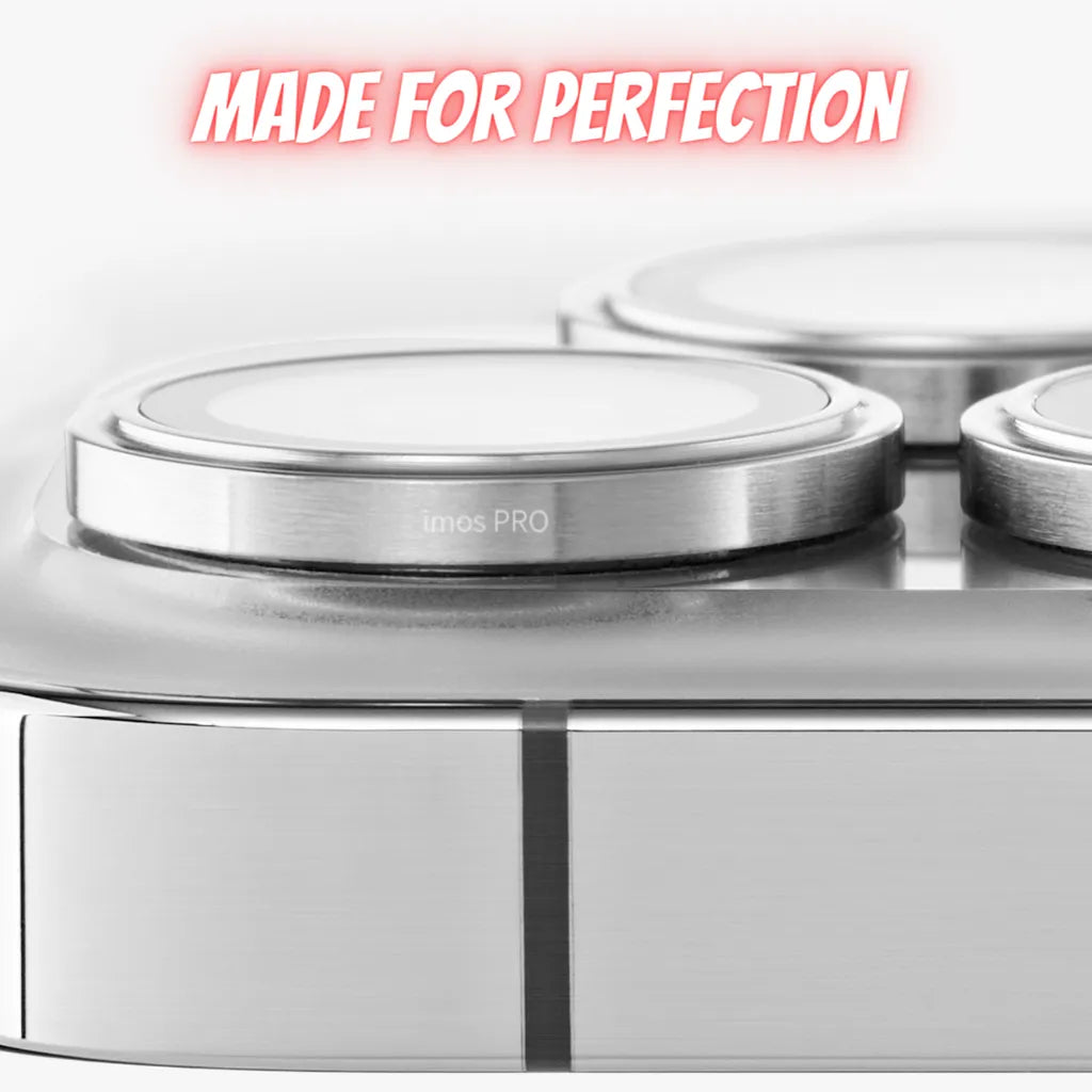 iMos iPhone 15 Pro Sapphire PVDSS™ Stainless Lens Ring