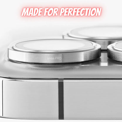 iMos iPhone 15 Pro Sapphire PVDSS™ Stainless Lens Ring