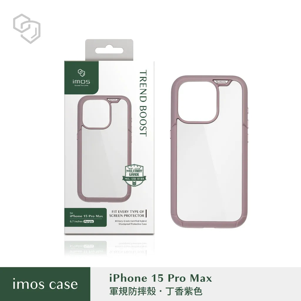 iMos iPhone 15 Pro Max Trend Boost Case (Non MagSafe)