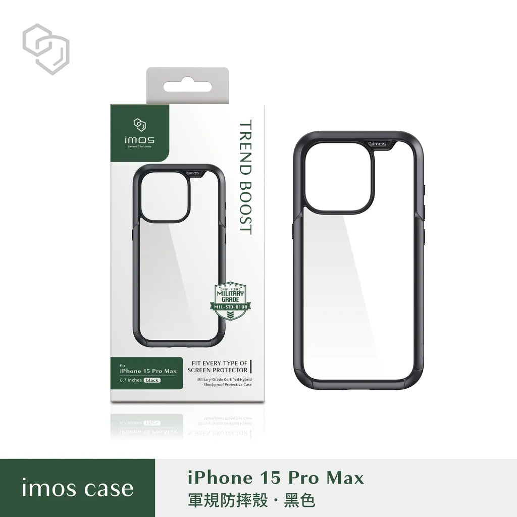 iMos iPhone 15 Pro Max Trend Boost Case (Non MagSafe)