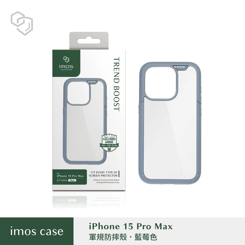 iMos iPhone 15 Pro Max Trend Boost Case (Non MagSafe)