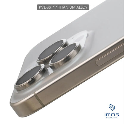 iMos iPhone 15 Pro / 15 Pro Max Sapphire PVDSS™ Titanium Alloy Lens Ring