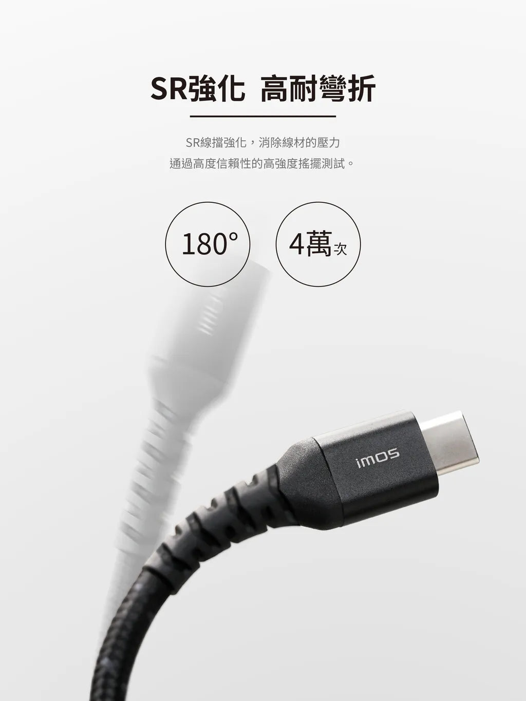 iMos 135cm 60W USB Type C to C Cable (USB 2.0)