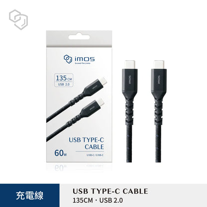 iMos 135cm 60W USB Type C to C Cable (USB 2.0)